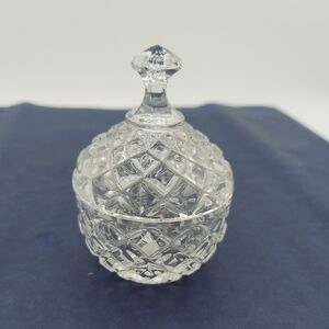 Lidded Crystal Ring Jewelry Trinket Box Gift